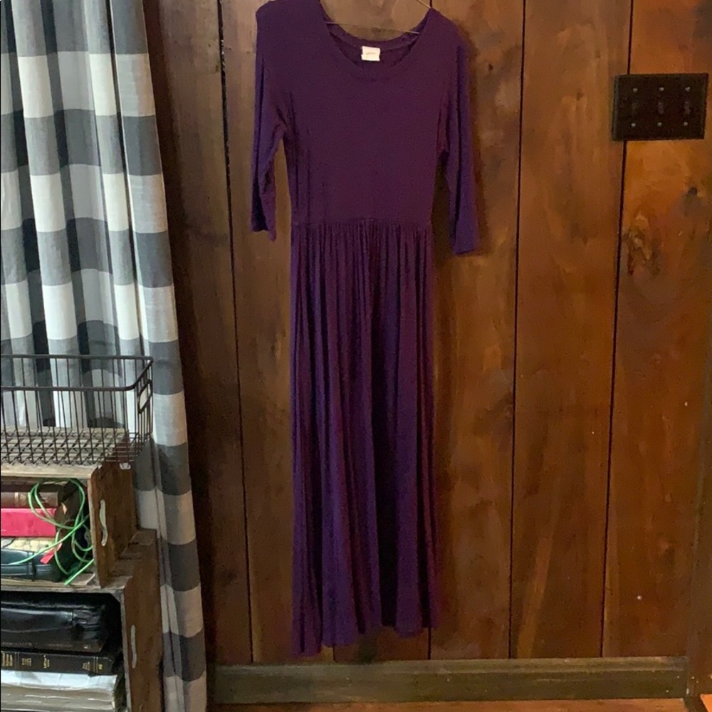 Plum maxi dress